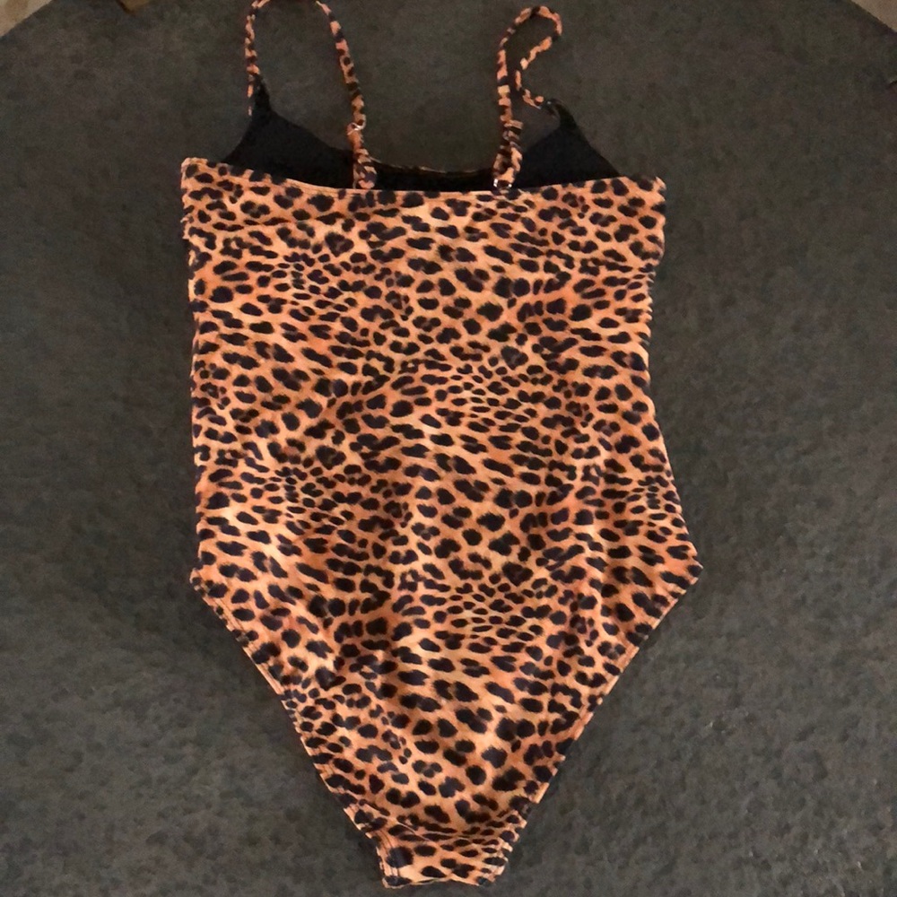 Amazon Essentials Leopard Print One Piece Swimsuit - image 4